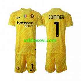 Inter Milan Yann Sommer 1 Golmanski Gostujući Dječji Nogometni Dres 2024-2025